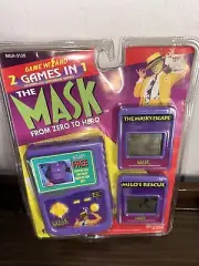 The Mask 1994 Game Wizard Handheld Console LCD Game + 2 Games NEW