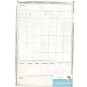 Folding Monthly Dry Erase Board Calendar with Corkboard -Wall Hanging New 32X24