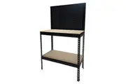 Stratco Rivet-Lock Workbench with Peg Board 900 X 900 X 450mm
