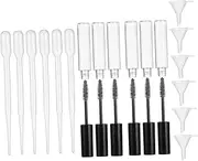 SHERCHPRY 2Sets Refillable Plastic Bottles for Eyeliner Mascara Leak Travel Containers with Funnels Essential Oil Liquid Storage Portable Kits
