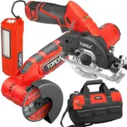 12V Cordless Power Tool Kit Angle Grinder Circular Saw LED Torch