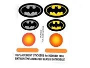 CUSTOM STICKERS for Batman The Animated Series Batmobile Kenner 1993