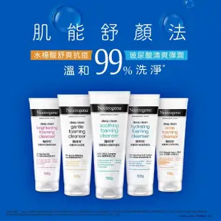 【Neutrogena 露得清】深層淨化洗面乳100g x6入(深層淨化/抗黑頭柔珠/保濕/男性/舒緩/透亮/抗痘 8款任選)