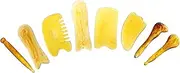 OHPHCALL 8-piece Massaging Board Set Resin Face Body Massage Scraping Tool Therapy