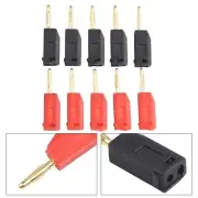Secure Connection with 2MM Banana Plug Stackable Gold Plated Connector