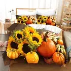 Sunflower Pumpkin Bedding Set Quilt/Doona Cover Queen Pillowcase