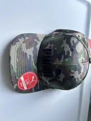PUMA Mesh Evercat Baseball Cap, Camo, Stretch Fit, Size L/XL Camouflage