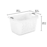 Large Laundry Room Basket Plastic Set of 3 Washing Bin Clothes Storage Basket
