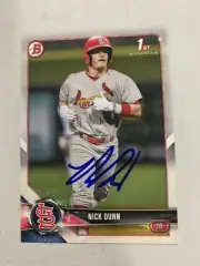 Nick Dunn 2019 Signed Bowman Card