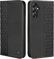 [CXTcase] Case for Samsung Galaxy A35, Shockproof PU Leather Flip Folio Cover with Card Slots, Magnetic Wallet Case for Samsung Galaxy A35, Black