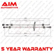 Gear Selector Cable Aim Fits Bipper Fiorino Qubo Nemo 1.2 D HDi #2 1609603680