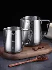 Stainless Steel Milk Frother Jug With Scale Espresso Coffee Milk Frothing