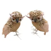 Realistic Owl Figurine For Home Decoration Office Display Decorative Sculpture