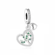 SOLID Sterling Silver Colourful Family Tree of Life Charm Pendant - AVILIA Designs