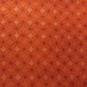 Rust Brown w Gilt Tree of Life Chong A Huang Asian Geometric Quilt Cotton 1 Yard