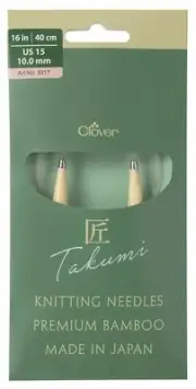 TAKUMI Pro Circular Knitting Needles 16"-US 15 / 10.0 mm