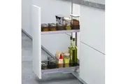 Elite Galley Kitchen Pull Out Cupboard Organiser - Suits 200mm Cupboard