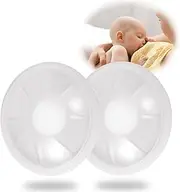 Milk Collector Shells 2PCS, Elastic Leak-Proof Pads, Reusable Breast Milk Catchers for Breastfeeding, Collecting, and Storing Breast Milk