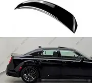 WheelX Rear Trunk Spoiler Compatible with 2011-2023 Chrysler 300 300C 300S, Duckbill Spoiler Fits for 11-23, Exterior High Kick Tail Deck Lid Wing Lip (Glossy Black)