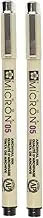 SAKURA PIGMA MICRON 05 FINELINER PEN, 0.45MM LINE WIDTH, PACK OF 2 (Black)