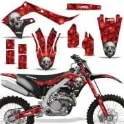 Custom MX Decal Kit Kawasaki KXF 250 450 19-21 BONES RED