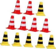 PERSELOSO 30pcs Educational Roadblock for Bright Traffic Sign Models for Cognitive Learning for Indoor and Outdoor Play and Highly Visible Various Surfaces