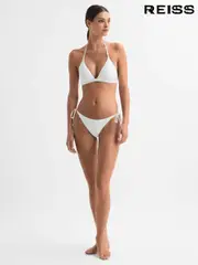Reiss White Ripley Side Tie Bikini Bottoms (N51668) | $90