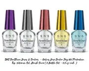 SNS SenShine - Gelous Base/Sealer Dry/UV Protection Top/Vitamin Oil ,Brush Saver