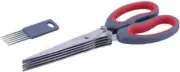 Avanti Dura Edge Herb Dicing Stainless Steel Scissors/Shears w/ Cleaning Comb