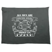 March Pisces All Men Are Created Equal - Funny Novelty Gym Sports Towel Gift