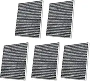 Car Cabin Air Filter Replacement,Compatible for KIA,Sportage 2005-2016 Auto Filters Carbon Fiber CF10709 08790-2E200 08790-2E200A 087902E200(5pcs)