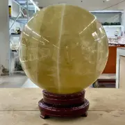 35.93LB Natural Yellow crystal ball Quartz Citrine sphere Mineral Meditation