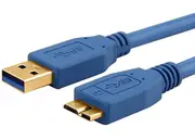 Astrotek 3m Male USB-A 3.0 To Male Micro USB-B Data Transfer Cable Cord Blue