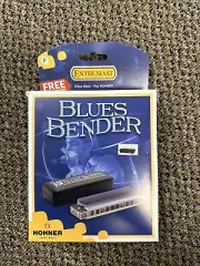 Hohner New and Improved Blues Bender Harmonica, Key of F BRAND NEW SEALED