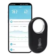 Tuya Zigbee Hanging Temperature Humidity Sensor Portable Smart Life Wireless