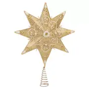 Golden Ornate Star 16 inch Acrylic Christmas Tree Topper