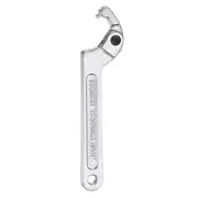 3/4-2"(19-51mm) C Spanner Wrench Chrome Vanadium for Lock Nuts, Silver Tone