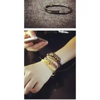 在飛比找樂天市場購物網優惠-【蜜絲小舖】18k 玫瑰金 釘子手鐲 螺絲手環 韓國時尚 首