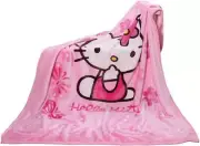 Blanket Cartoon Hello Kitty Printing Throw Blanket Soft Cover Flannel Cozy Plush