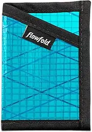 [Flowfold] Recycled Sailcloth Minimalist Slim Front Pocket Card Holder Wallet - Light Weight - Made in the USA