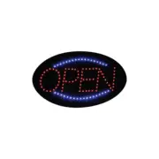 Winco LED10 22 3/4 in LED Open Sign