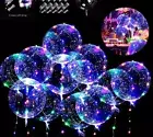 10PCS LED Light Up BOBO Balloons Transparent Bubble Balloon for Home Party Decor