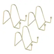 3 Pack Plate Stand for Display Gold Iron Easel Plate Holder Display Stand4170