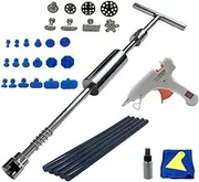 Metal Hammer Car Body Dent Removal Puller Tool 、Take Out Buns Paintless Dent Repair Kit 18+ Suction Cup Garage Tools(Set 3)
