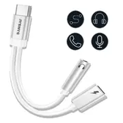 Sansai TPE-7099H USB-C to 3.5mm Audio Splitter [TPE-7099H]
