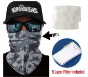 The Outback Face Mask Anti Pollution Masks Reusable Respirator PM 2.5 Filter