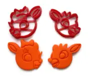 Rudolph the Red nose Reindeer Rudolph and Clarice cookie cutter set