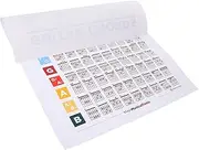 QUMIIRITY Guitar Chord Scale Chart 40x30cm Guitar Fretboard Learning Guide Intuitive Music Theory Display