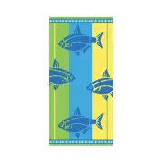 Rans Double Jacquard Velour Fish Beach Towel