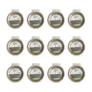 240pc Topchef Round Air Fryer Basket Liner Baking/Cooking Tray Mat Brown 16cm